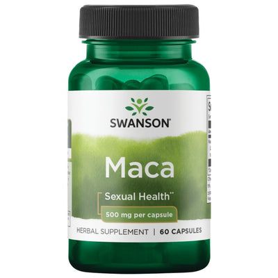 Swanson | Maca 500mg | 60 Cápsulas | Bienestar Intimo
