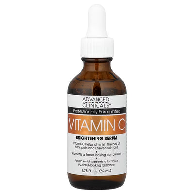 Advanced Clinicals | Sérum Iluminador + Vitamina C | 52 ml | Cuidado Facial Antienvejecimiento