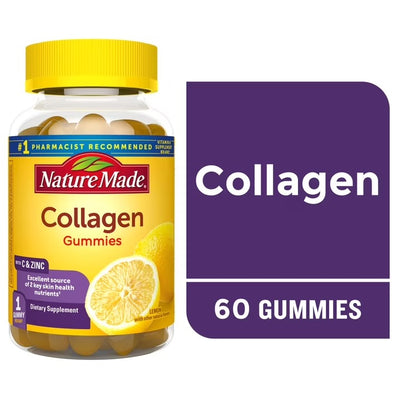 Nature Made | Colágeno 100 mg | 60 Gomitas | Salud de Piel y Cabello