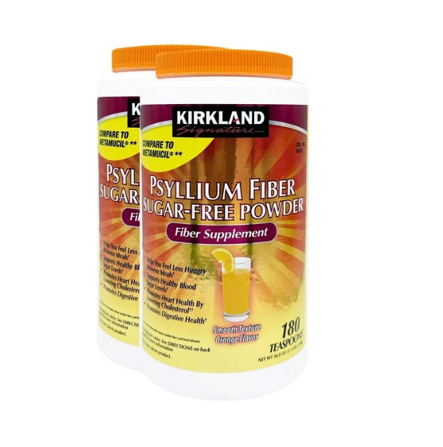 Kirkland Signature | Fibra de Cáscara de Psyllium Sin Azúcar | 1.04 kg Sabor Naranja | Salud Digestiva