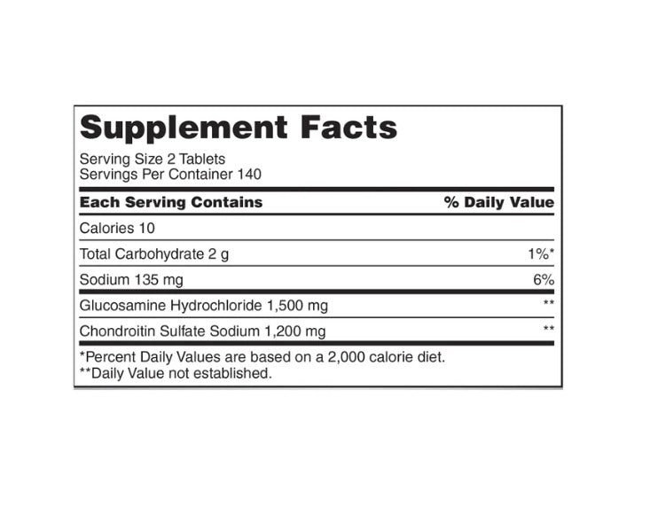 Kirkland Signature | Glucosamina & Condroitina 1500 mg / 1200 mg | 280 Tabletas | Salud Articular