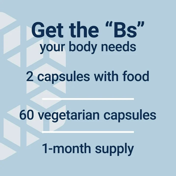 Life Extension | Complejo B | 60 Cápsulas Veganas | Energía y Sistema Nervioso