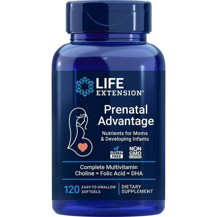 Life Extension | Multivitamínico Prenatal | 120 Cápsulas | Multivitamínico