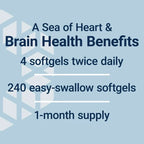 Life Extension | Super Omega-3 EPA/DHA | 240 Cápsulas | Salud Cardiovascular y Cerebral
