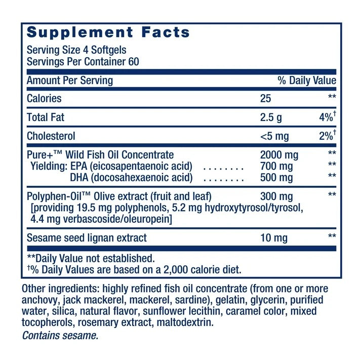 Life Extension | Super Omega-3 EPA/DHA | 240 Cápsulas | Salud Cardiovascular y Cerebral