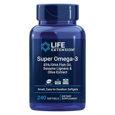 Life Extension | Super Omega-3 EPA/DHA | 240 Cápsulas | Salud Cardiovascular y Cerebral