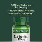 Nature's Bounty | Berberina 1000 mg  | 60 Cápsulas | Soporte Metabólico
