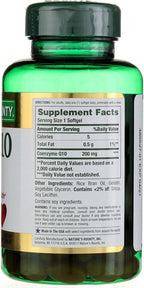 Nature's Bounty | CoQ10 200 mg | 80 Cápsulas | Salud Cardiovascular