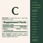 Nature’s Bounty | Vitamina C 1000 mg | 100 Tabletas | Bienestar Integral