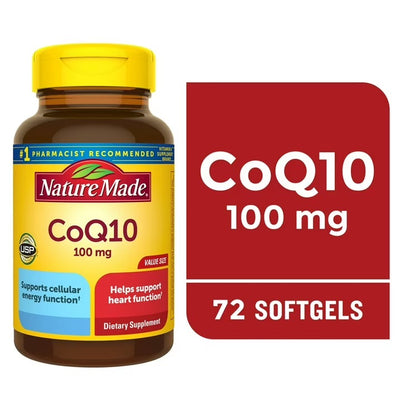 Nature Made | CoQ10 100mg | 72 Cápsulas Blandas | Salud Cardiovascular