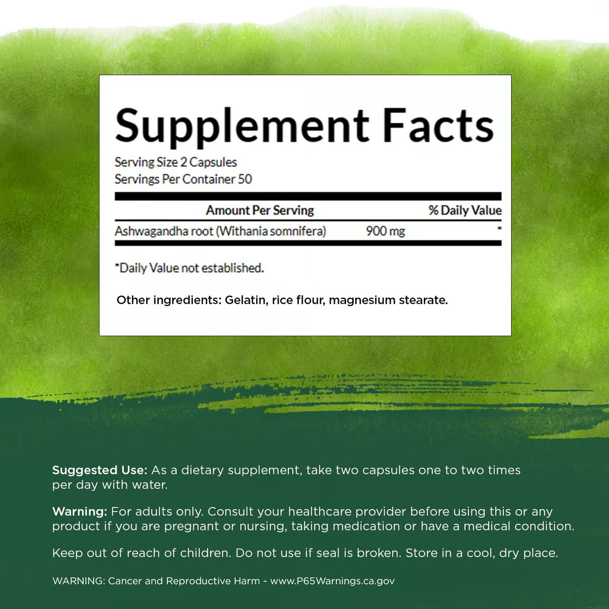Swanson | Ashwagandha  450 mg |  100 Cápsulas | Relajación y Estrés