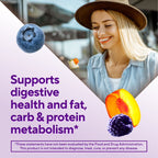 Vitafusion | Fibra Prebiótica Sin Azúcar + Vitamina B | 90 Gomitas | Salud Digestiva