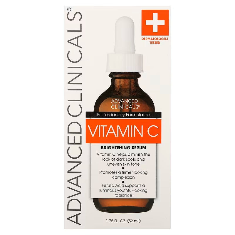Advanced Clinicals | Sérum Iluminador + Vitamina C  | 52 ml | Cuidado Facial Antienvejecimiento