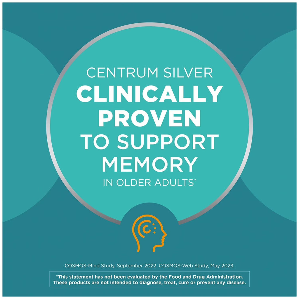 Centrum | Multivitamínico Silver Men 50+  | 275 Tabletas | Multivitamínicos