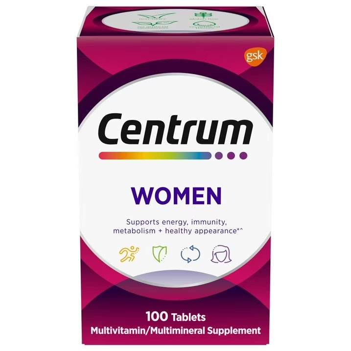 Centrum | Multivitamínico para Mujeres | 100 Tabletas | Multivitamínico