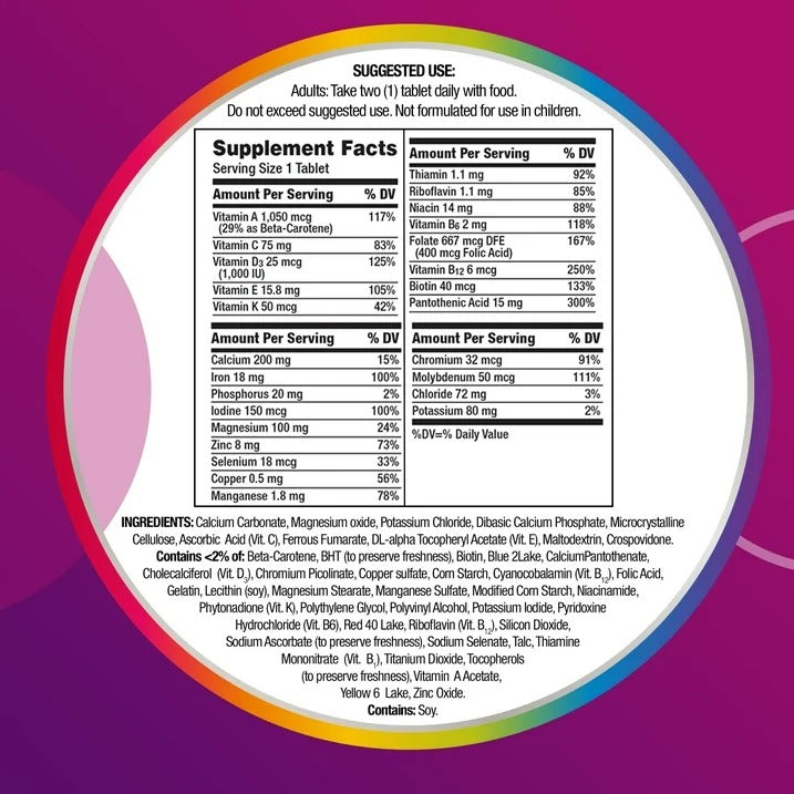 Centrum | Multivitamínico para Mujeres | 100 Tabletas | Multivitamínico