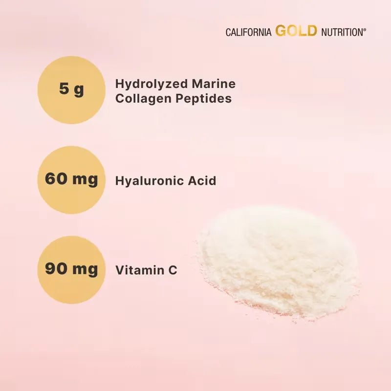 California Gold Nutrition | Péptidos de Colágeno Marino | (206 g) | Salud Articular y de la Piel