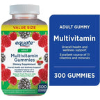 Equate | Multivitamínico para Adultos | 300 Gomitas Sabor a Frutas | Multivitamínicos