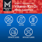 Member's Mark | Vitamina K2 + D3 | 150 Softgels | Salud Ósea y Cardiovascular