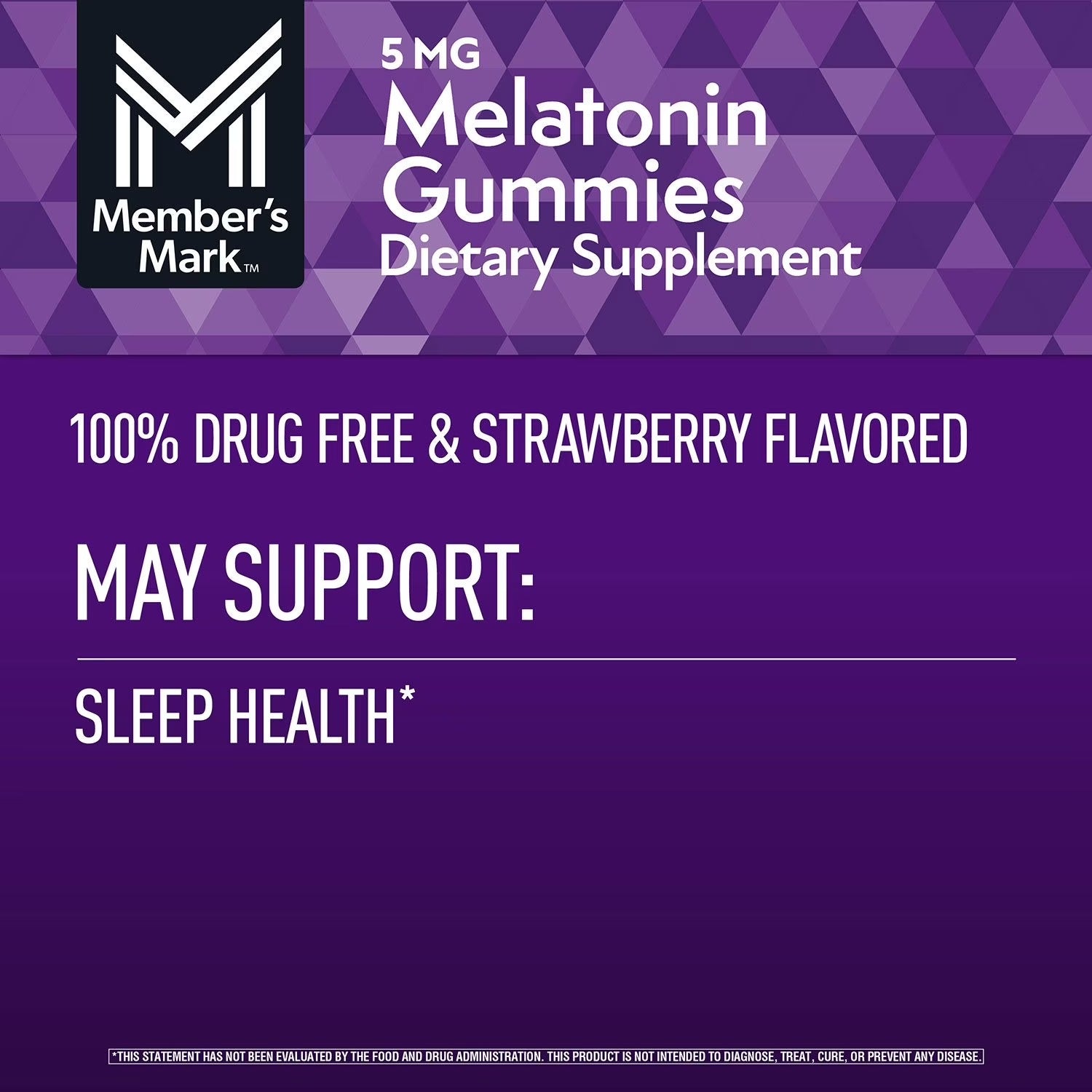 Member's Mark | Melatonina 5 mg | 200 Gomitas Sabor Fresa | Soporte para el Sueño