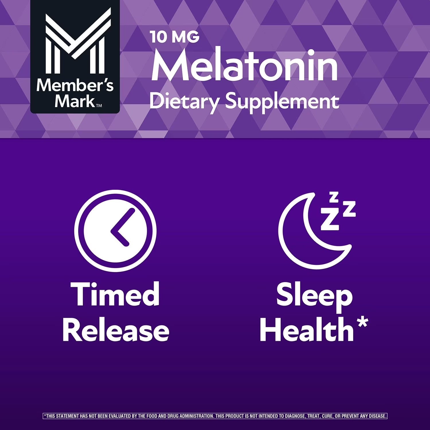 Member's Mark | Melatonina de Liberación Prolongada 10 mg | 300 tabletas | Soporte para el Sueño