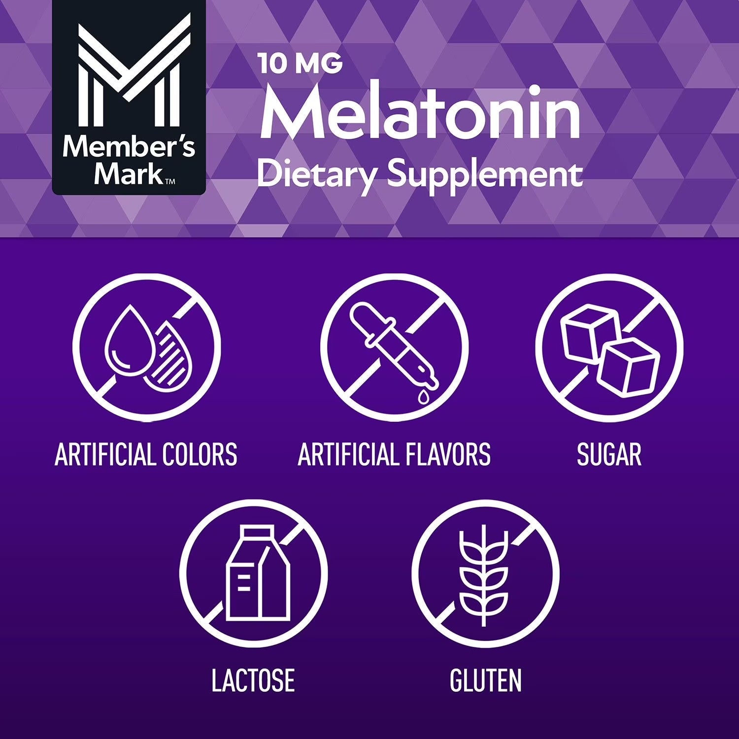 Member's Mark | Melatonina de Liberación Prolongada 10 mg | 300 tabletas | Soporte para el Sueño