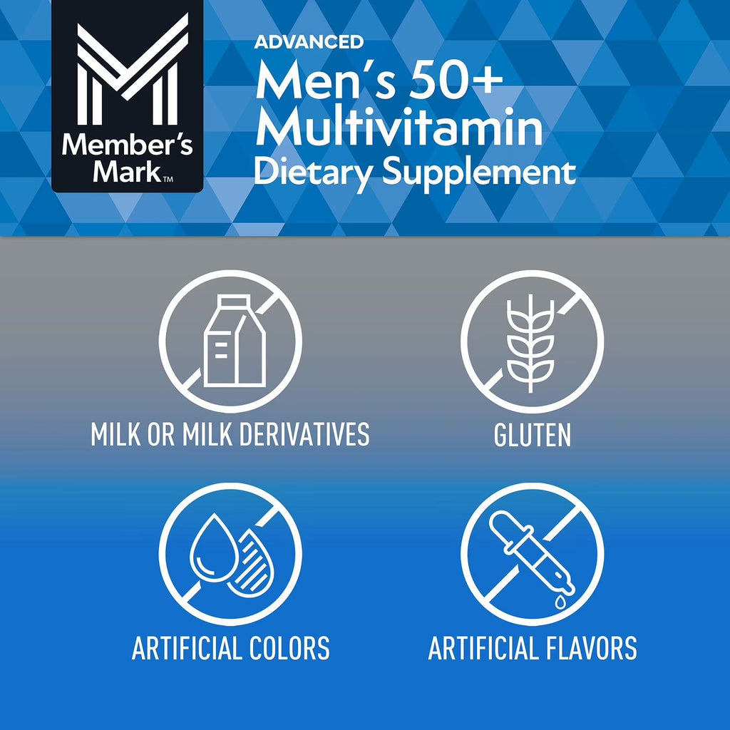 Member's Mark | Multivitamínico Advanced Men's 50+ | 275 tabletas | Multivitamínicos