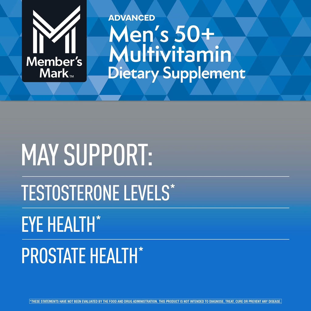 Member's Mark | Multivitamínico Advanced Men's 50+ | 275 tabletas | Multivitamínicos