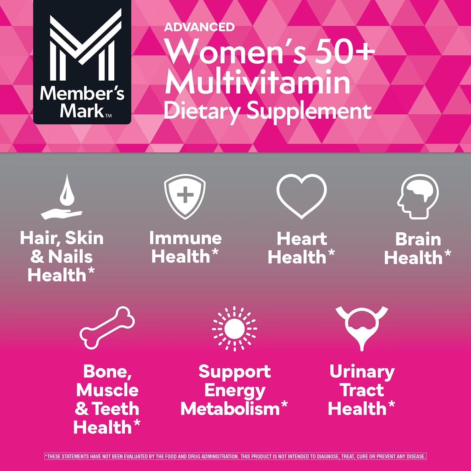 Member's Mark | Multivitamínico  Advanced Women's 50+ | 275 Tabletas | Salud Integral Femenina