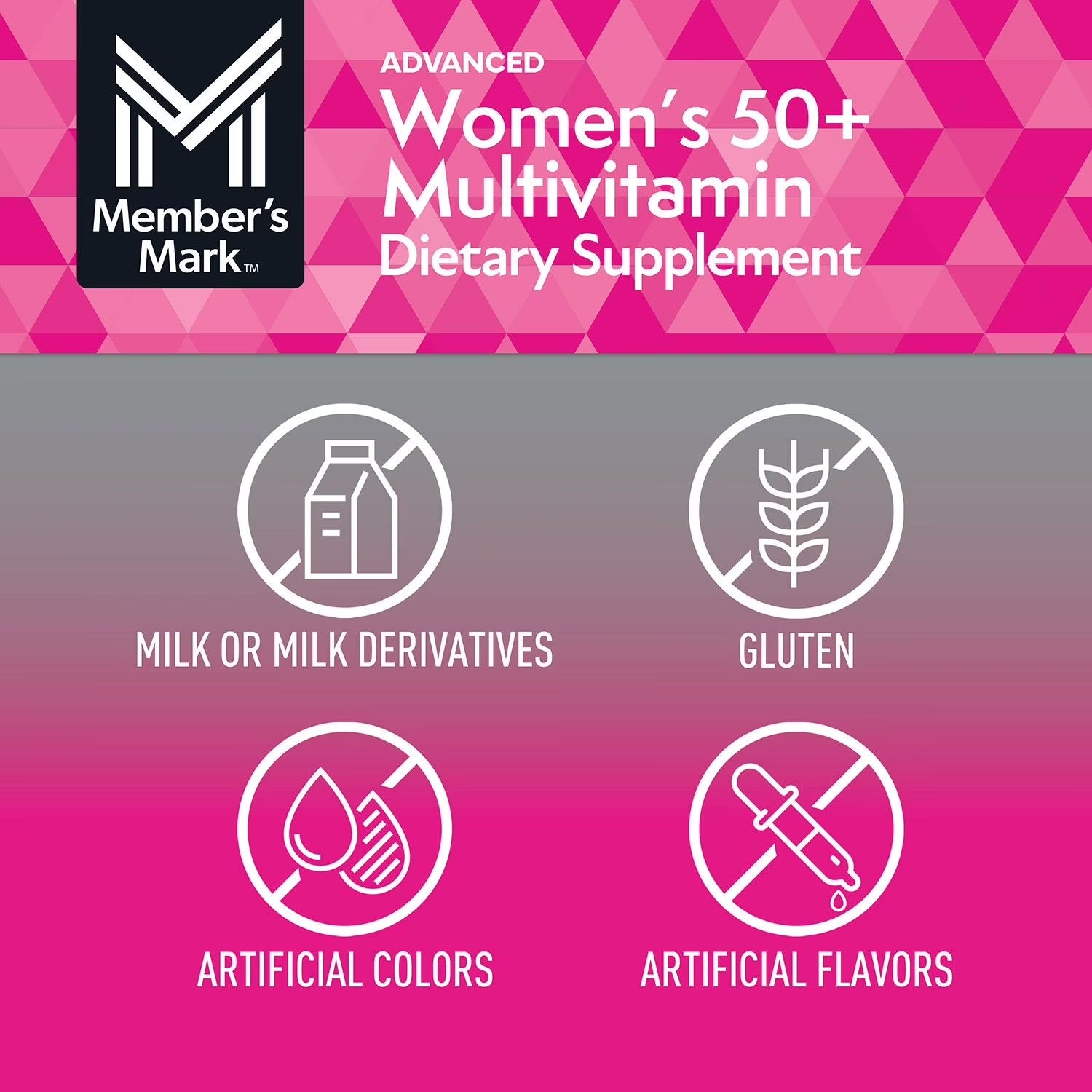 Member's Mark | Multivitamínico  Advanced Women's 50+ | 275 Tabletas | Salud Integral Femenina