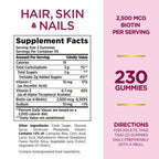 Nature's Bounty |  Cabello, Piel & Uñas | 230 Gomitas | Salud de Cabello, Piel y Uñas