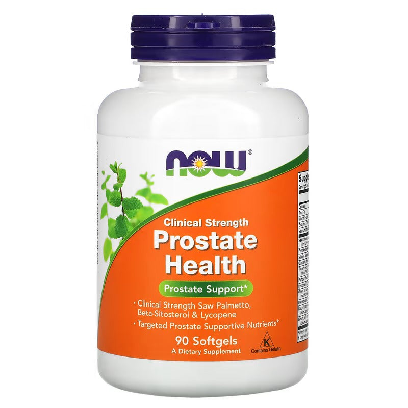 NOW Foods |  Saw Palmetto, Zinc y Licopeno | 90 Cápsulas | Soporte de Próstata