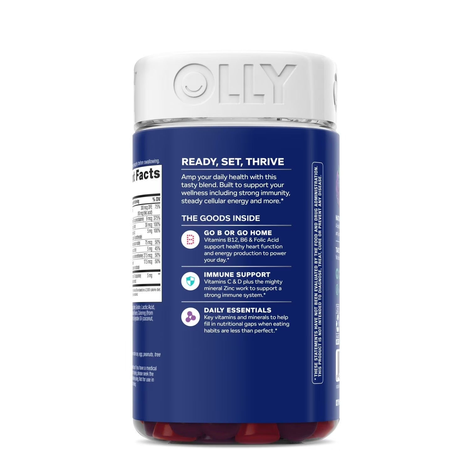 OLLY | Multivitamínicos para Hombres | 200 Gomitas Sabor Zarzamora | Multivitamínicos