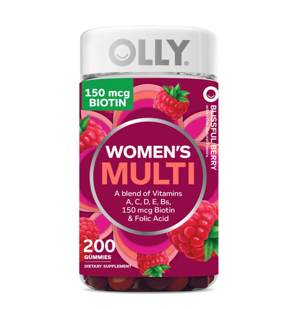 OLLY | Multivitamínico para Mujeres  | 200 Gomitas Sabor a Bayas | Multivitamínico