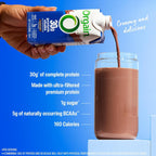 Orgain | Batido de Proteína Sabor Chocolate 30 g  | 18 Pack de 330 ml | Fuerza y Rendimiento
