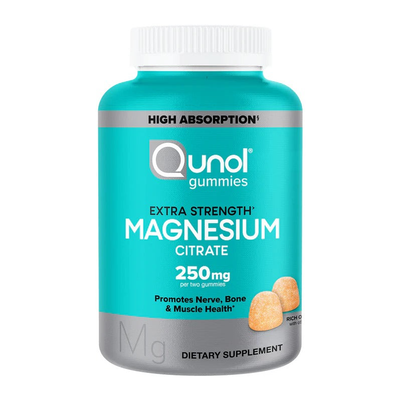 Qunol | Citrato de Magnesio  250 mg | 150 Gomitas | Salud Muscular y Nerviosa