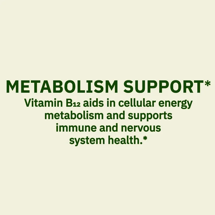 Spring Valley | Vitamina B 12 1000 mcg | 60 Tabletas | Apoyo al Metabolismo