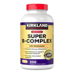 Kirkland Signature | Complejo B + Electrolitos | 500 Tabletas | Apoyo para Energía, Sistema Nervioso e Hidratación |