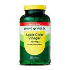 Spring Valley | Vinagre de Sidra de Manzana 450 mg | 250 Cápsulas | Control de Peso