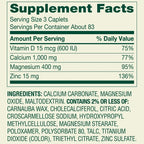 Spring Valley | Calcio, Magnesio, Zinc & Vitamina D3 | 250 Caplets | Salud Ósea e Inmune