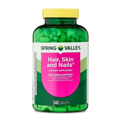 Spring Valley | Cabello, Piel &  Uñas  | 240 Cápsulas | Salud  Cabello, Piel &  Uñas