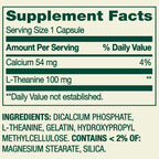 Spring Valley | L-Teanina 100 mg | 100 Cápsulas | Apoyo al Estado de Ánimo