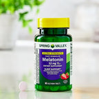 Spring Valley | Melatonina Ultra Fuerte 12 mg | 60 Tabletas Vegetarianas | Soporte para el Sueño