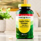 Spring Valley | Vinagre de Sidra de Manzana 450 mg | 250 Cápsulas | Control de Peso
